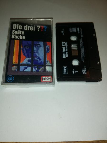 Die Drei Fragezeichen Folge 69 Späte Rache Schwarz 7432135585 4 Europa(Schriftzug/Logo fehlt)